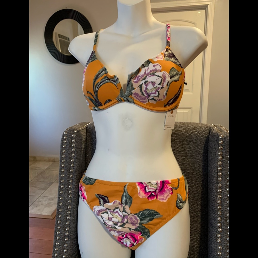 New Cute Floral Bikini🏖🌞🦀